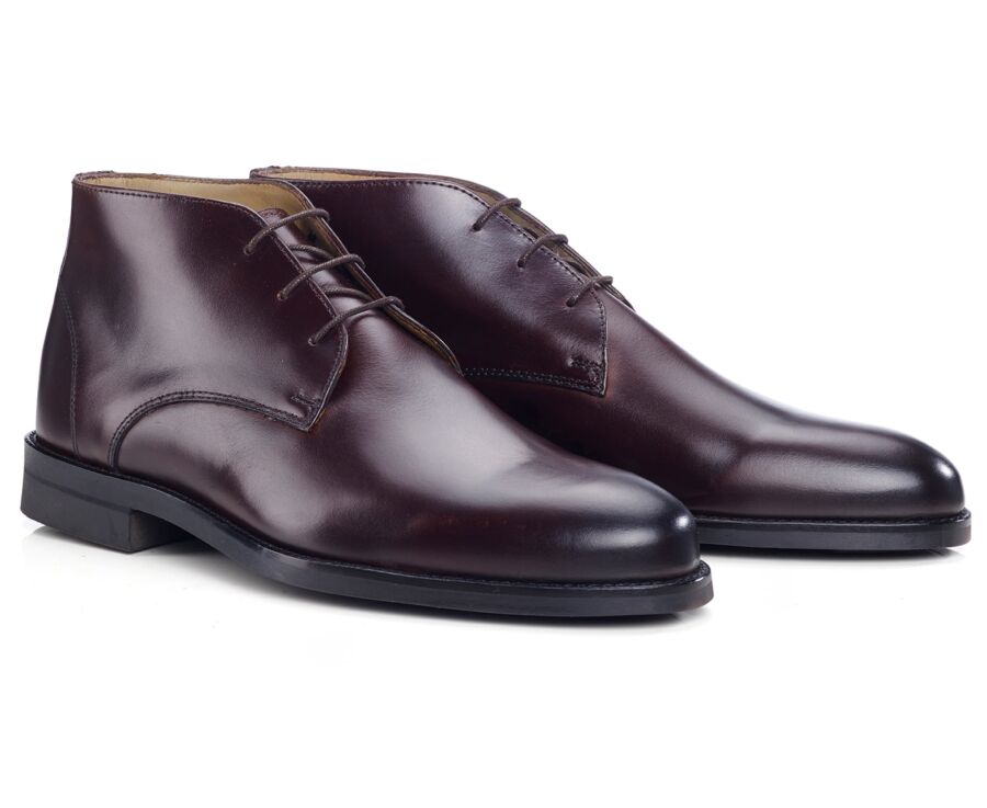 Low boots cuir homme Chocolat - WATFORD II GOMME CITY