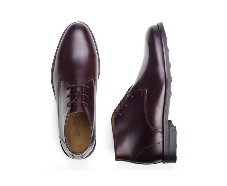 Low boots cuir homme Chocolat - WATFORD II GOMME CITY