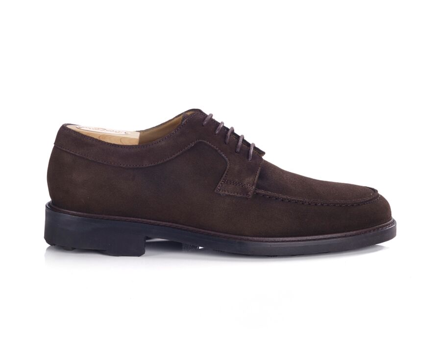 Derbies homme - Velours Brun Semelle gomme - HUDSON II GOMME COUNTRY