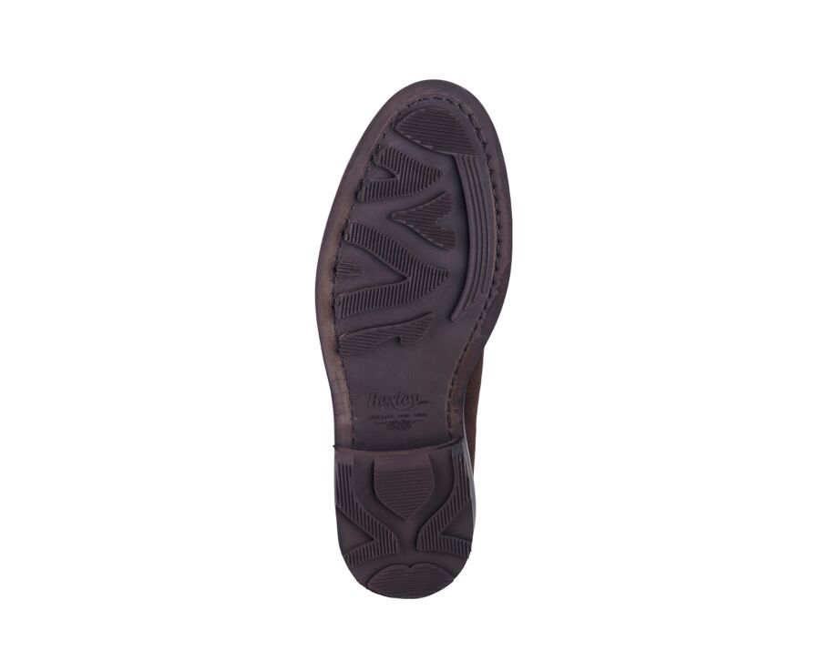 Derbies homme - Velours Brun Semelle gomme - HUDSON II GOMME COUNTRY
