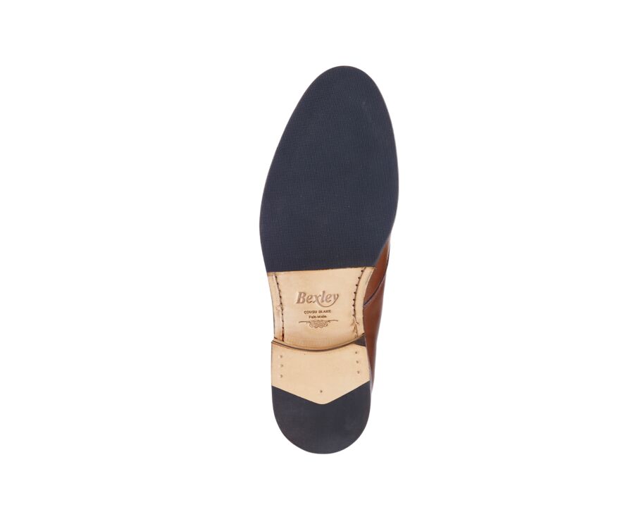 Low boots cuir homme Châtaigne Patiné - DOVAM PATIN