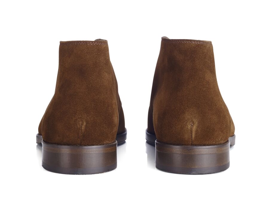 Low boots cuir homme Velours Havane - DOVAM PATIN