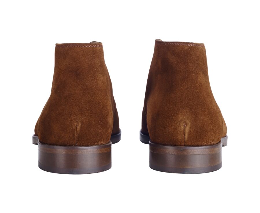 Low boots cuir homme Velours Havane - DOVAM PATIN