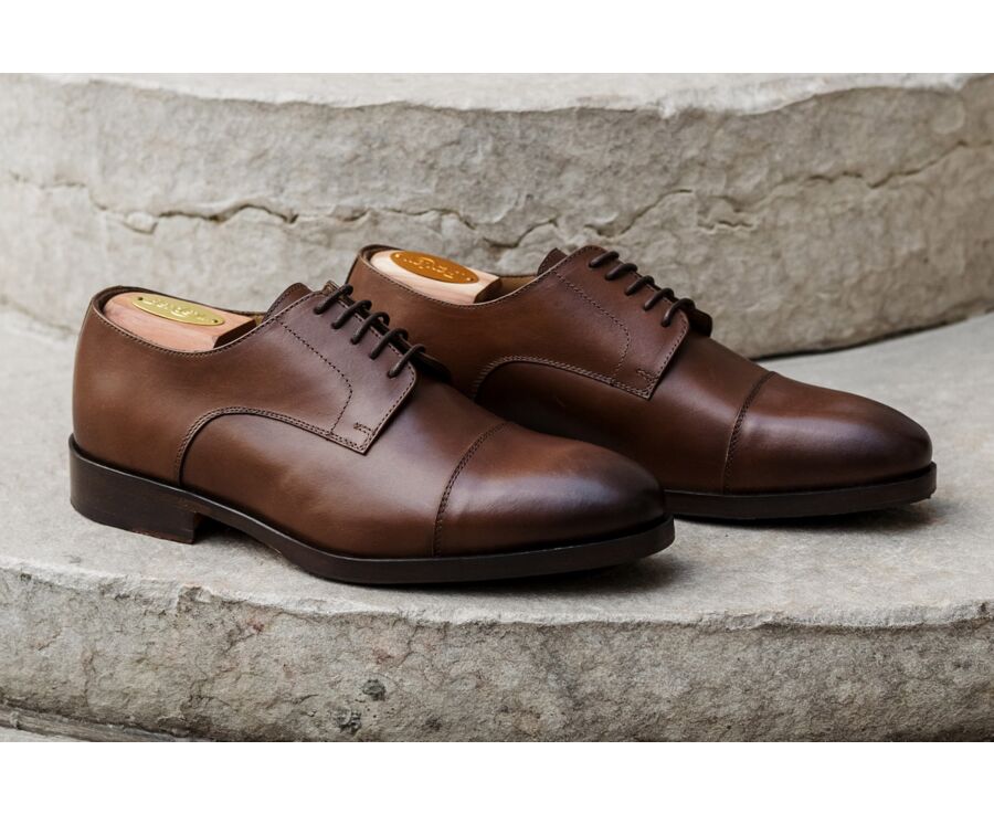 Derbies homme Châtaigne Patiné - MAYWELL PATIN