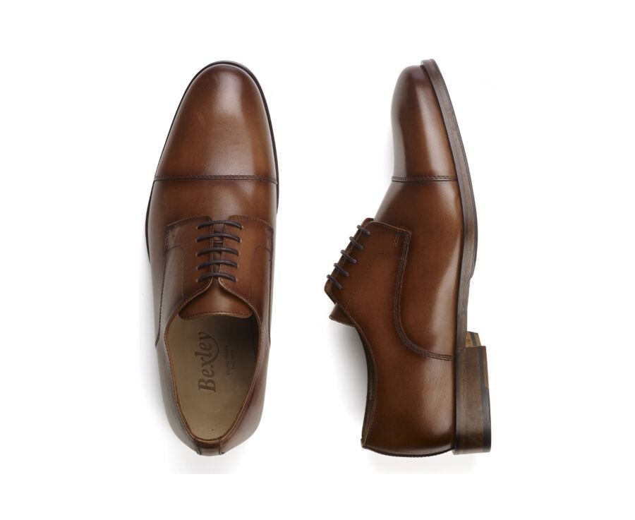 Derbies homme Cognac Patiné - MAYWELL PATIN
