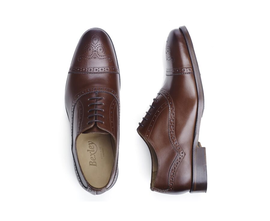 Richelieus homme Cognac Patiné - GRACKOTT
