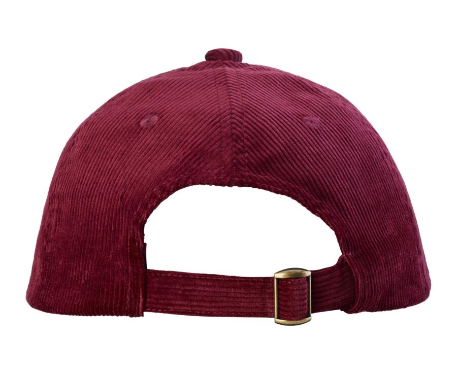 Casquette homme en velours de coton bordeaux - BRADWELL II