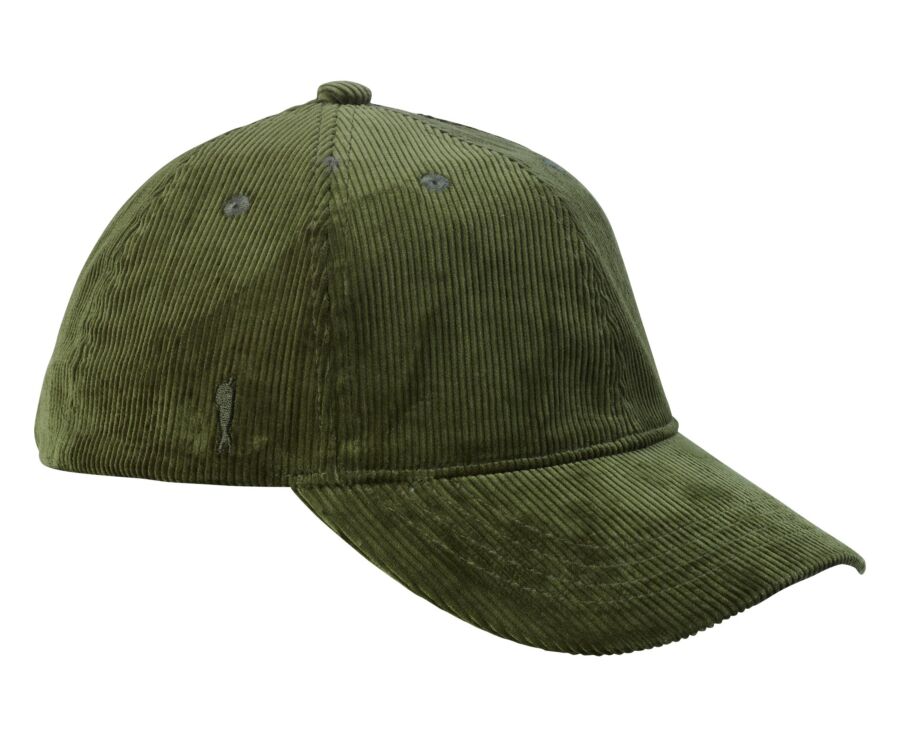 Casquette homme en velours de coton vert forêt - BRADWELL II