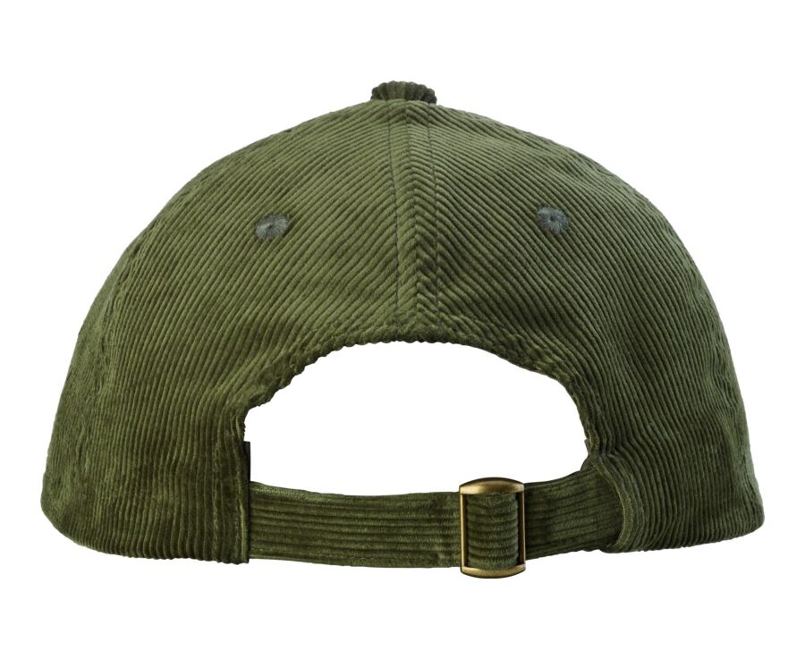 Casquette homme en velours de coton vert forêt - BRADWELL II