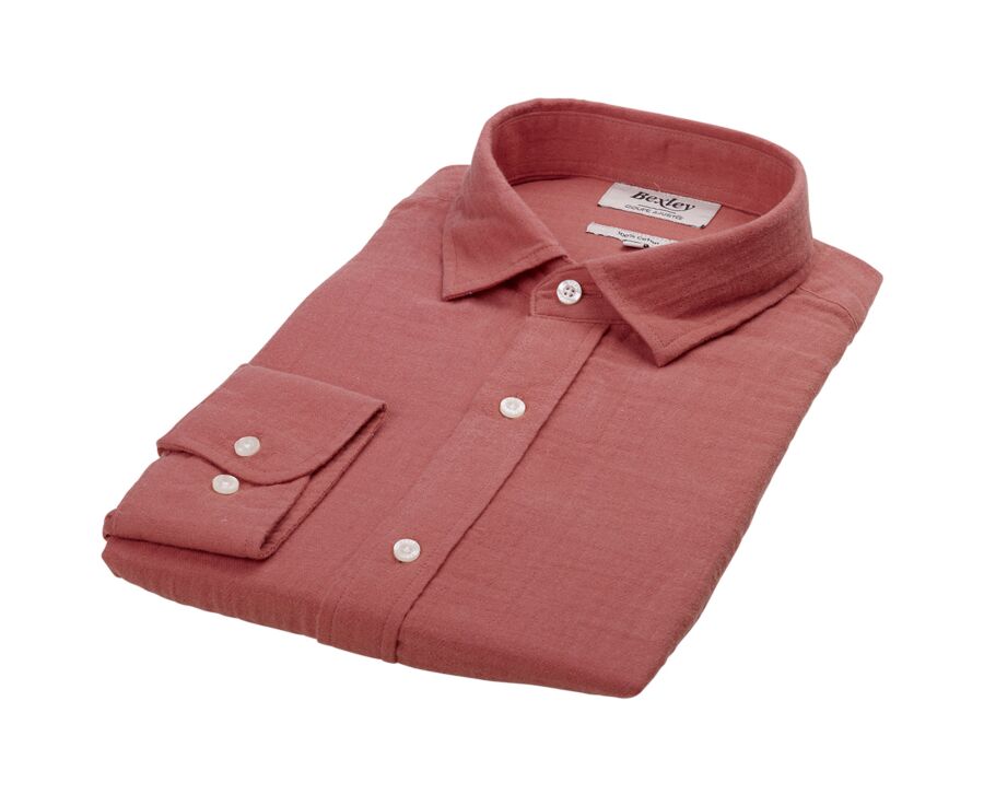 Chemise coton Corail - Col Français - SYLVIEN