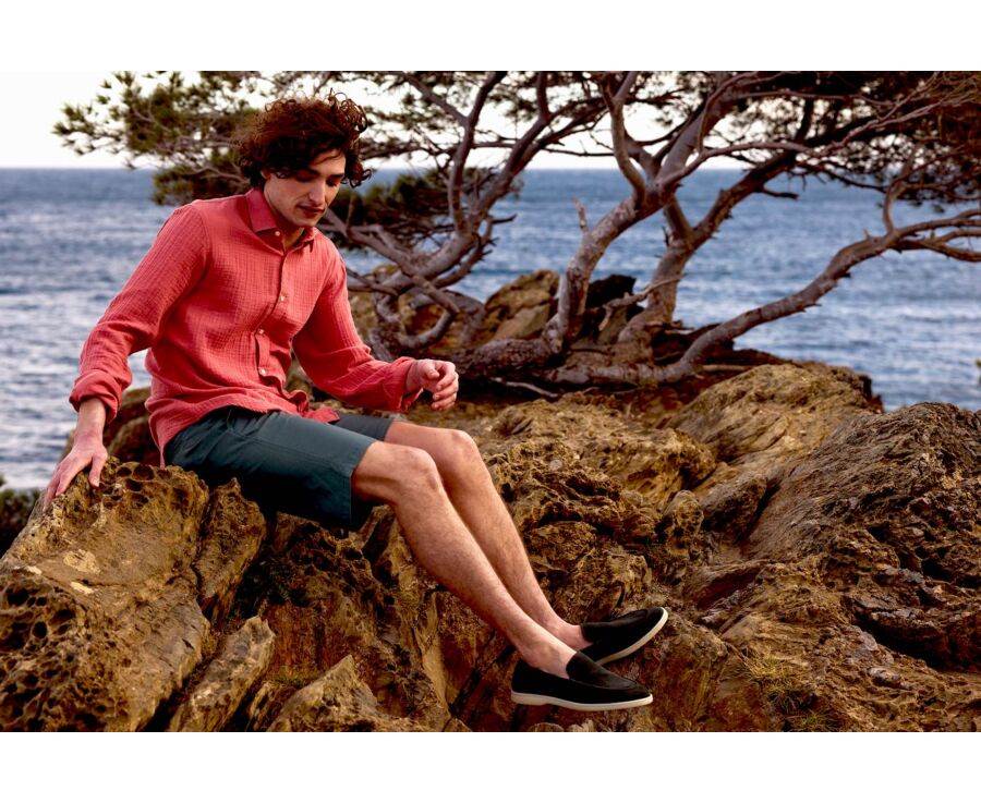 Chemise coton Corail - Col Français - SYLVIEN