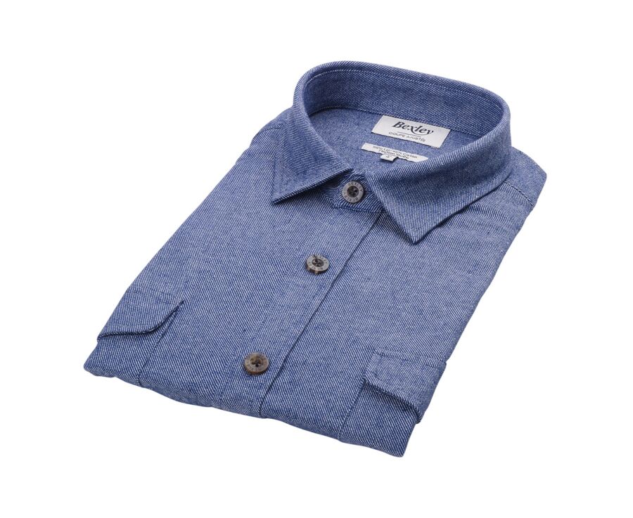 Surchemise homme coton/lin Denim - CORANTIN