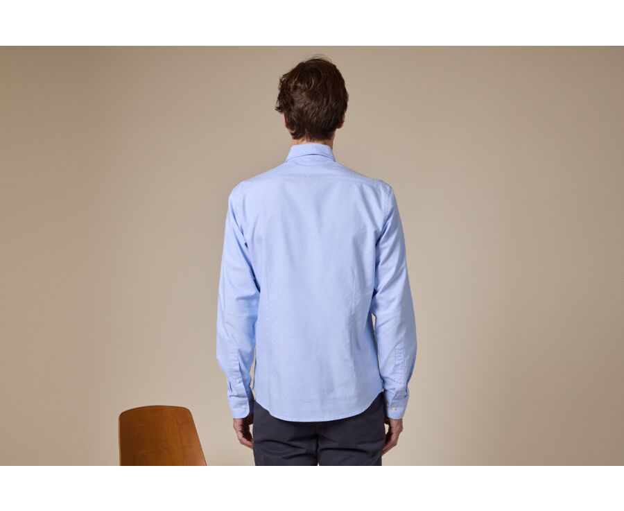 Chemise Oxford homme Bleu Ciel - Col américain - BRADFORD II