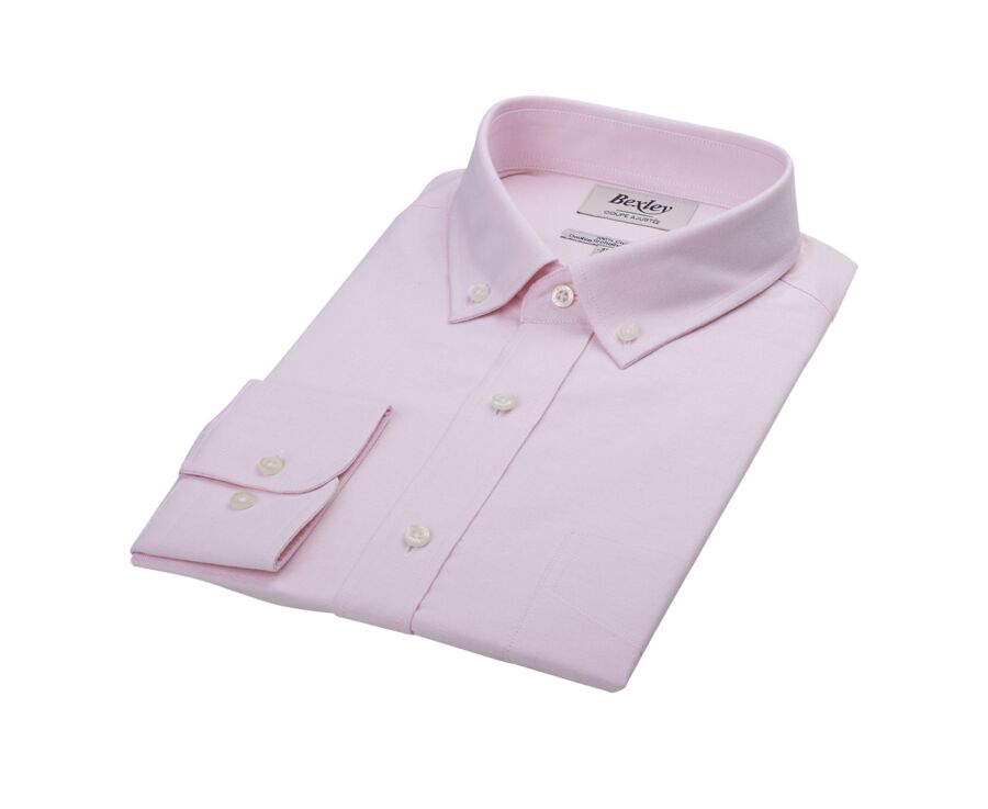 Chemise Oxford homme Rose Pâle - Col américain - BRADFORD II