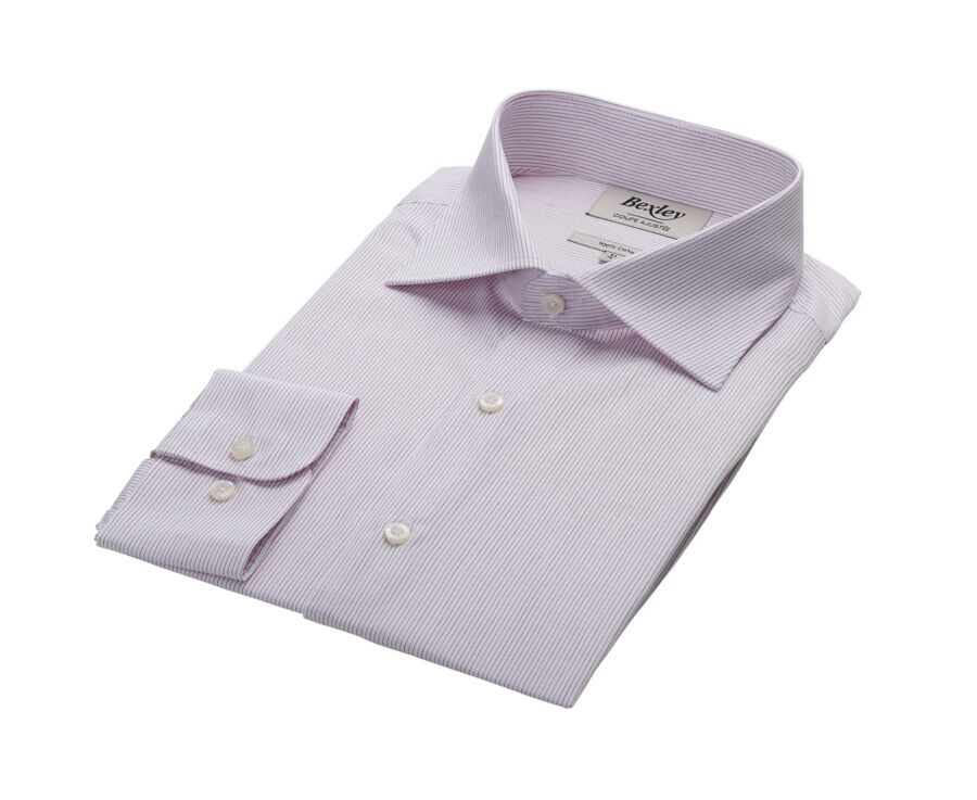 Chemise homme à rayures Blanc et Rouge - SANTINO