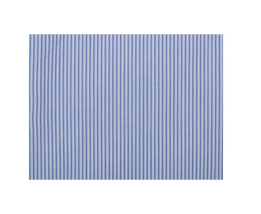 Chemise Bleu ciel et blanc en coton - Col français - ANDRIEN CLASSIC