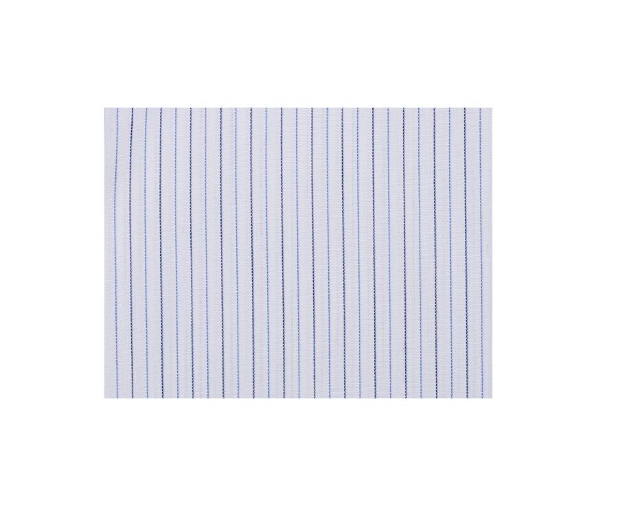 Chemise popeline rayée Blanc Navy et Bleu - CLAIREMONT