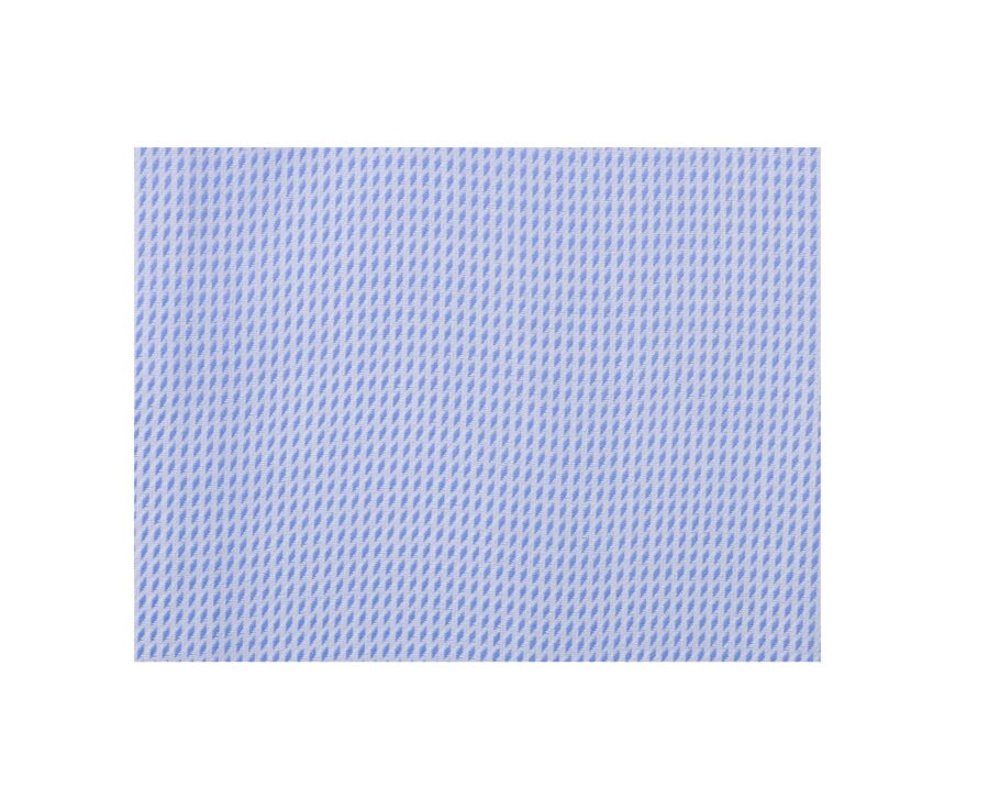 Chemise bleu clair et blanc en tissu texturé - SAVINO