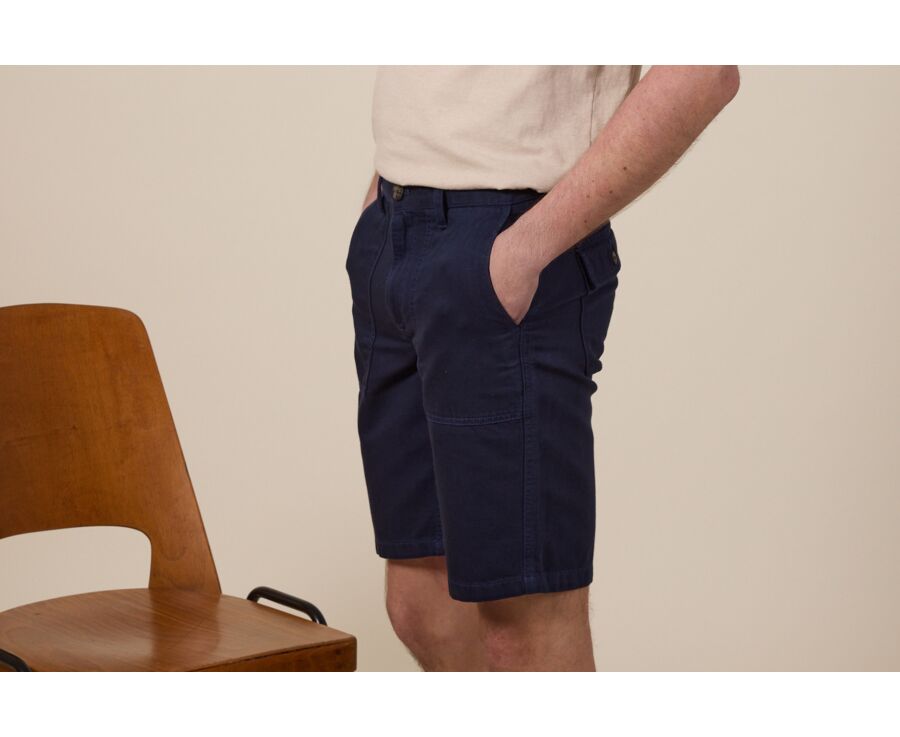 Bermuda homme Bleu Navy - BELVIN