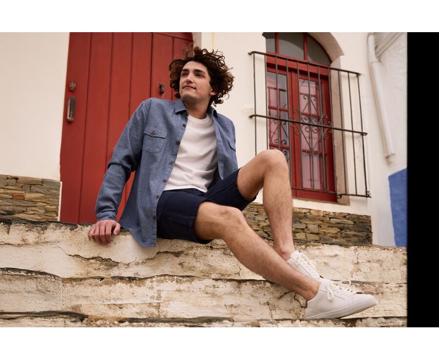 Bermuda homme Bleu Navy - BELVIN