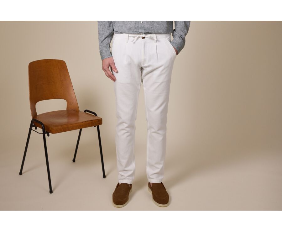 Pantalon chino pour  homme Ecru - KASEY