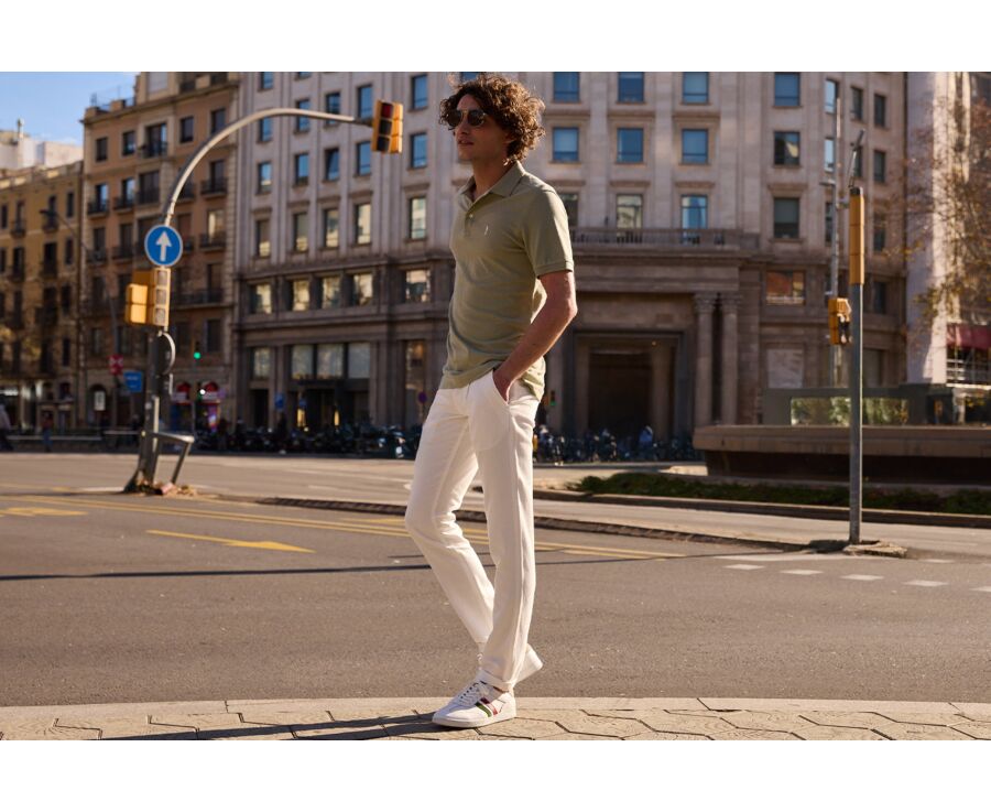 Pantalon chino pour  homme Ecru - KASEY