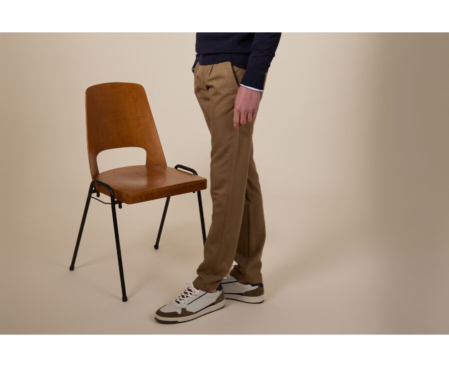 Pantalon chino pour homme Camel - KASEY