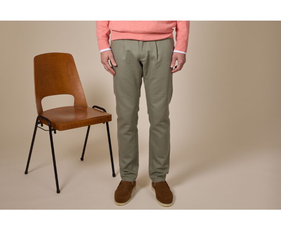 Pantalon chino homme Vert Tilleul - KASEY