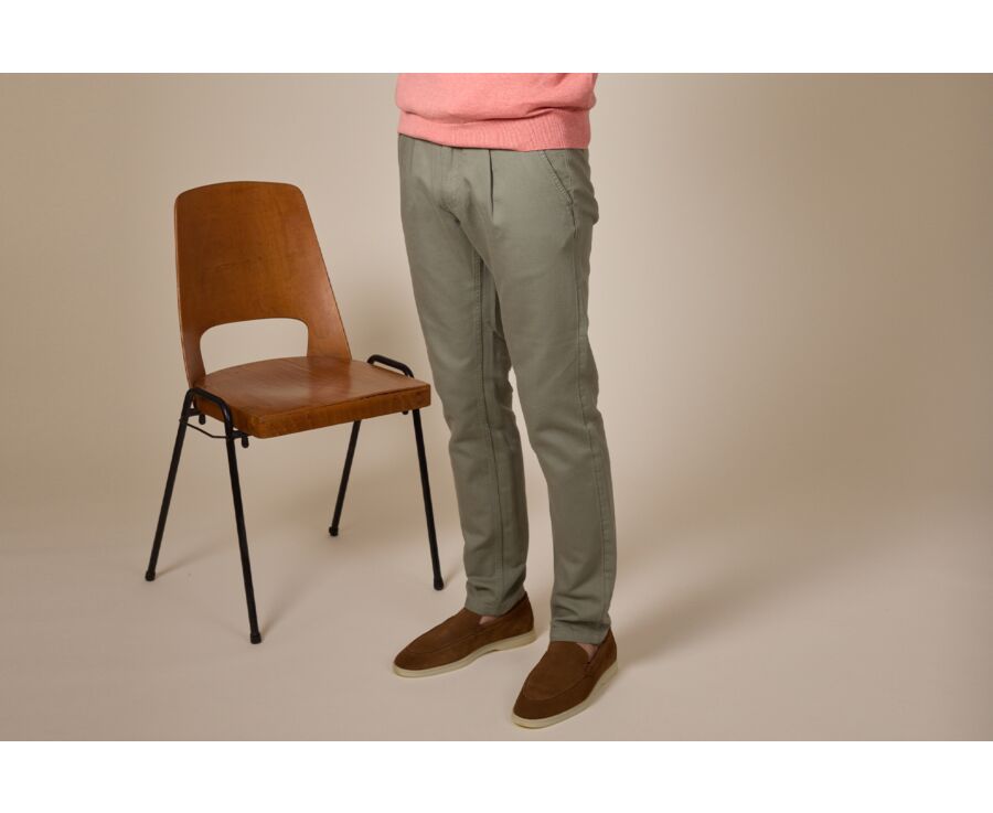 Pantalon chino homme Vert Tilleul - KASEY