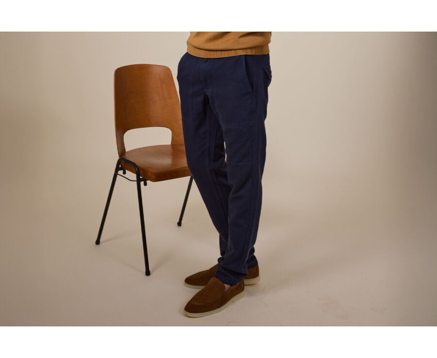 Pantalon chino homme Bleu Navy - KELVIN