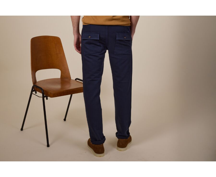 Pantalon chino homme Bleu Navy - KELVIN