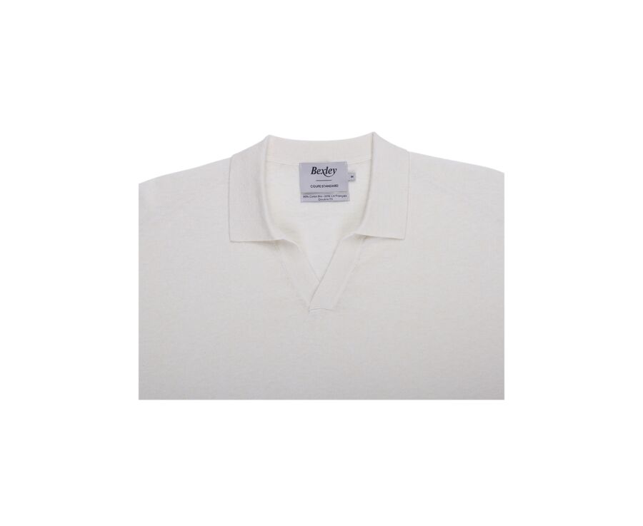 Pull homme col polo Ficelle - BRAVLIN