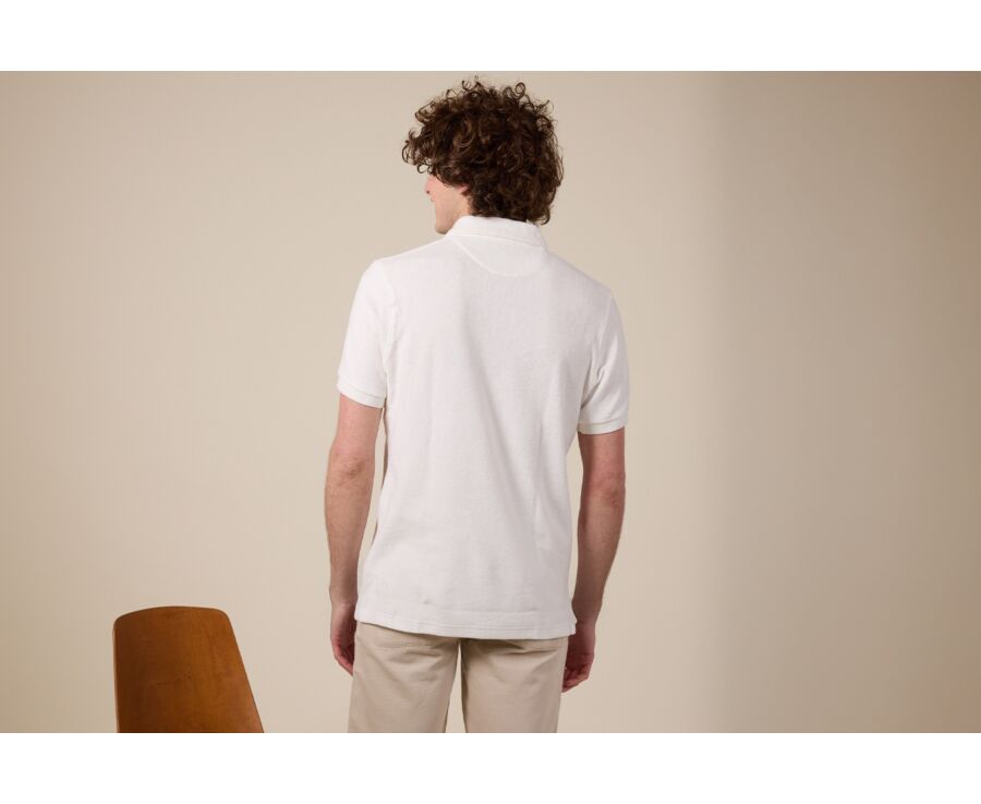 Polo homme Ecru - Finition lavée - ANDRIAN II