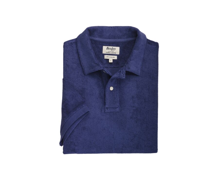 Polo homme Indigo - Finition lavée - ANDRIAN II