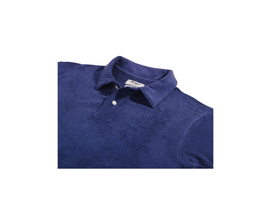 Polo homme Indigo - Finition lavée - ANDRIAN II