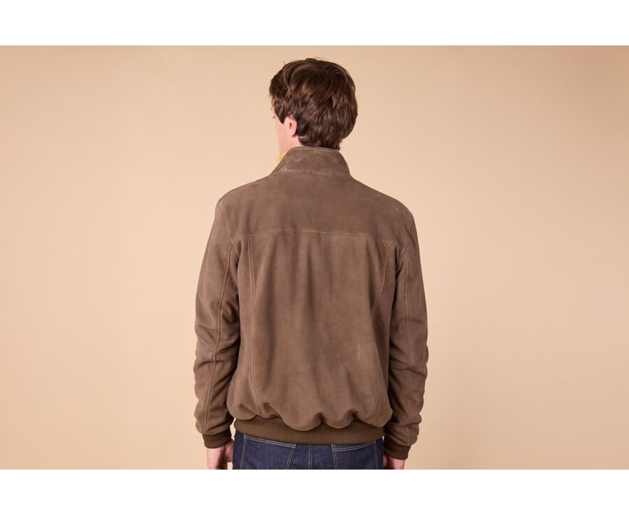 Blouson Velours Cacao - 100% Cuir  - SEAVER