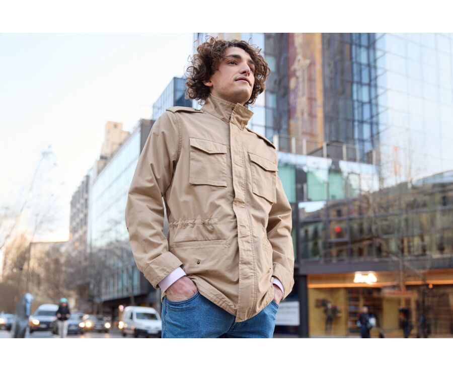 Veste de combat Beige - Coupe Ajustée - RUFINIEN