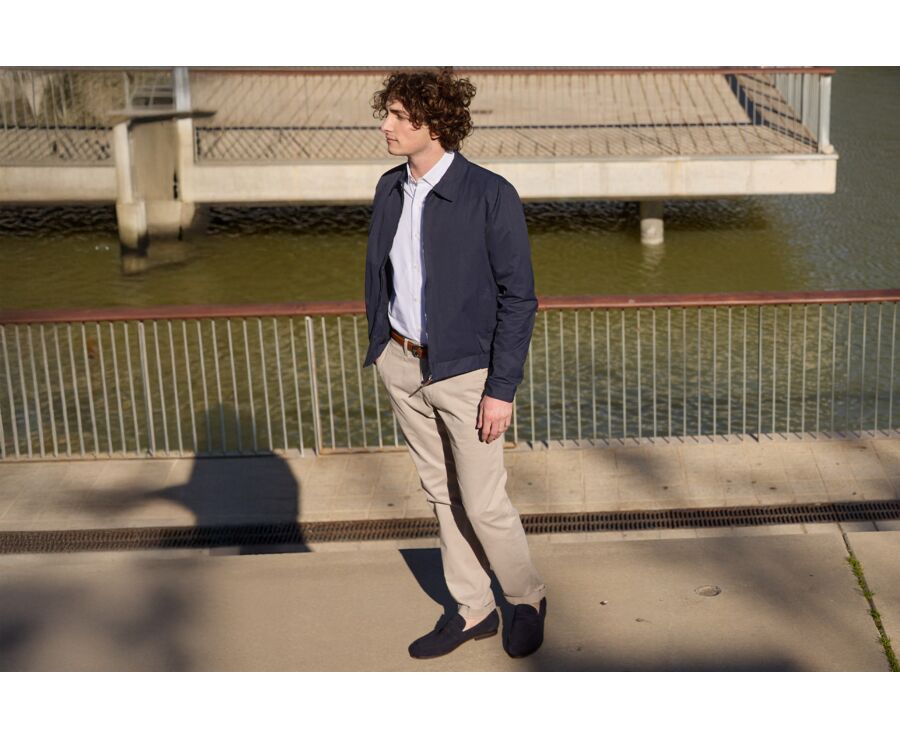 Blouson déperlant homme mi-saison Navy - ORLAND