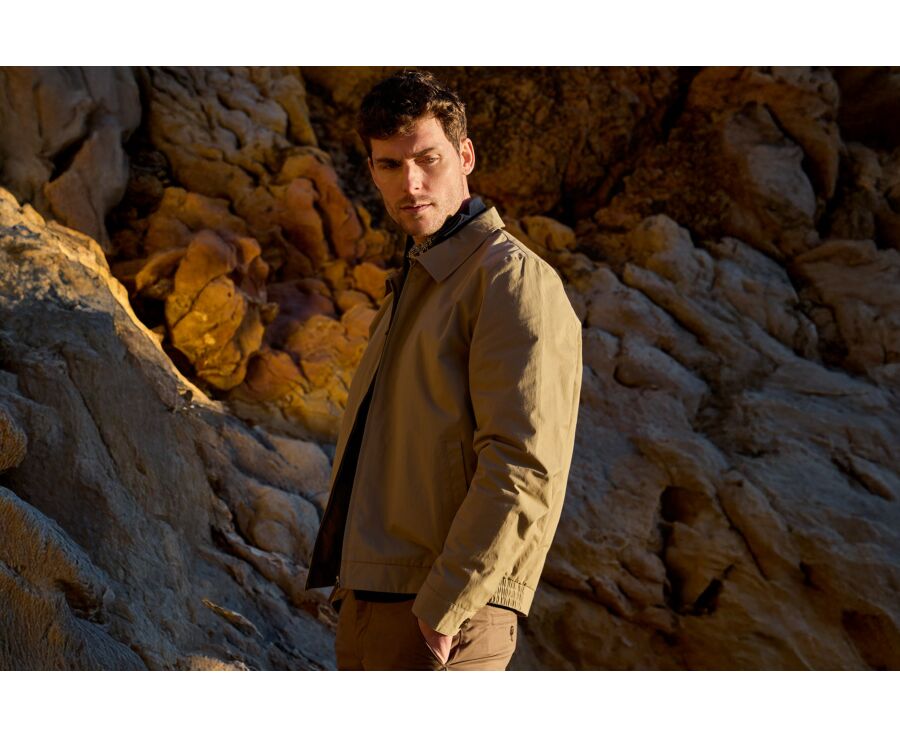 Blouson déperlant homme mi-saison Beige Foncé - ORLAND