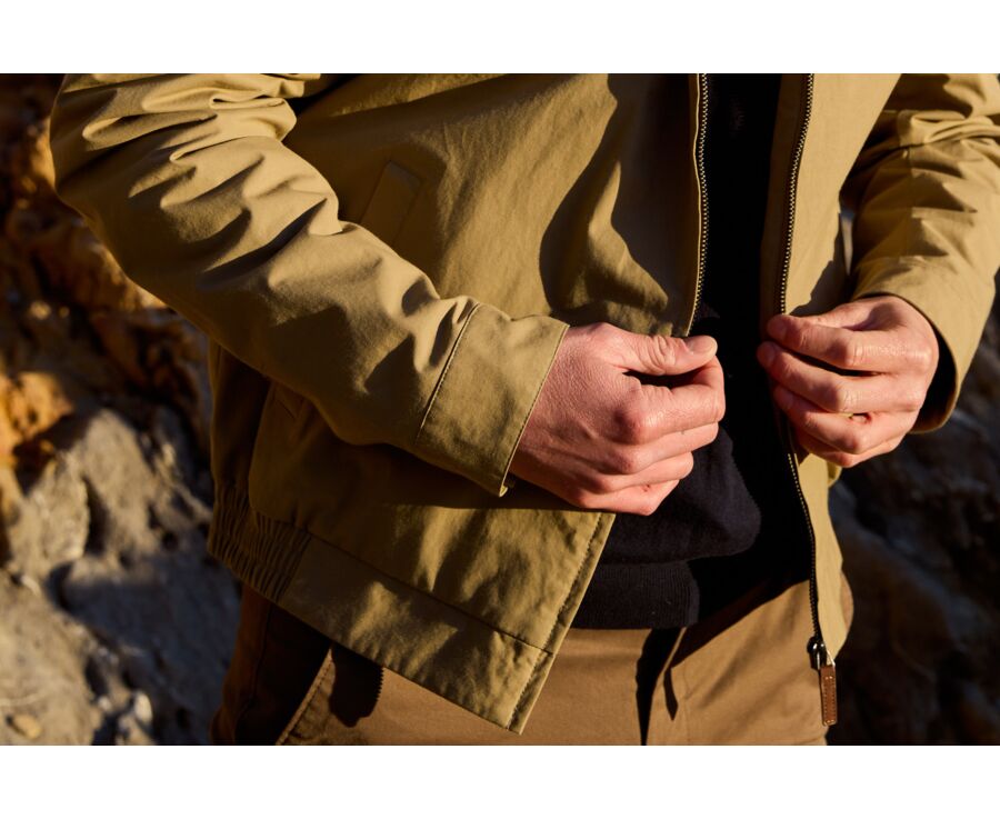 Blouson déperlant homme mi-saison Beige Foncé - ORLAND