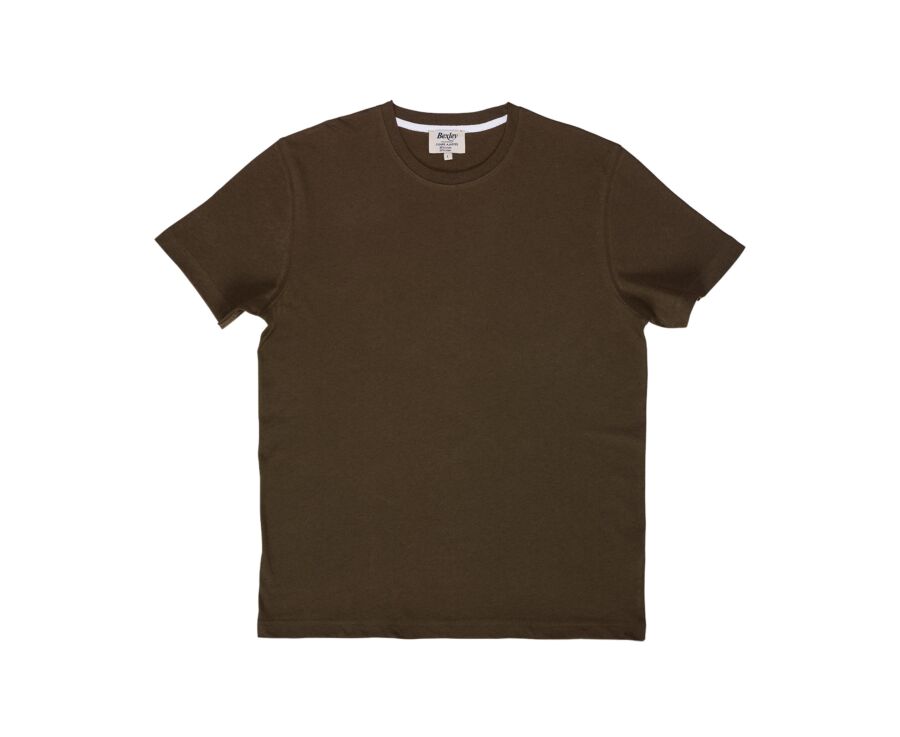 Tee-shirt Coton/Lin - Olive - ENIAS