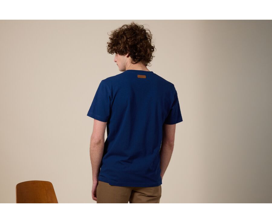 Tee-shirt Coton/Lin - Indigo - ENIAS