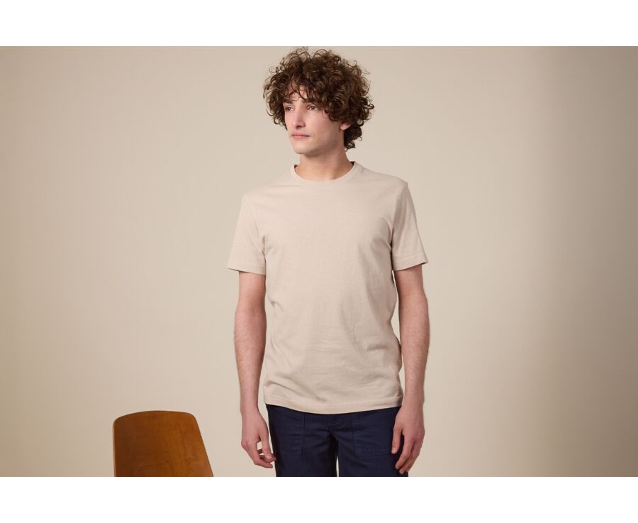 Tee-shirt Coton/Lin - Greige - ENIAS