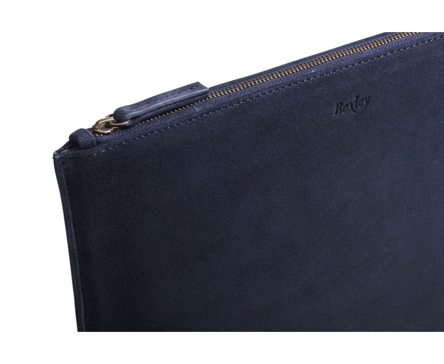 Pochette ordinateur Velours Navy - HERRINGTON