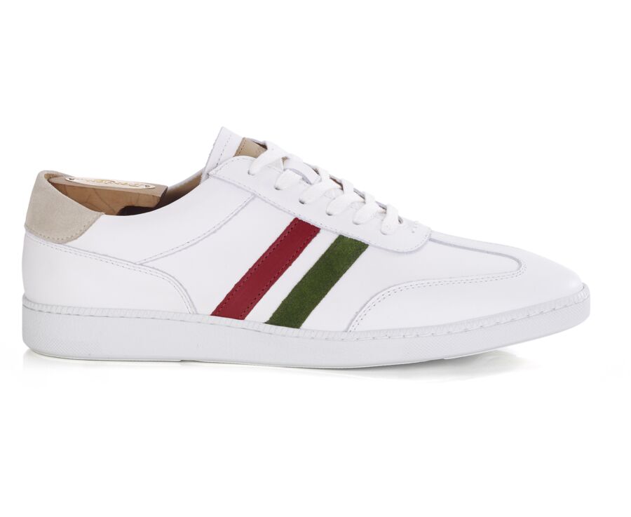 Sneakers homme Blanc Vert et Rouge - VERONA