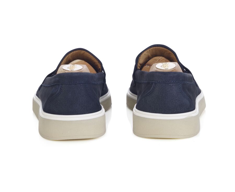 Mocassin homme Nubuck Marine - BOKEELA