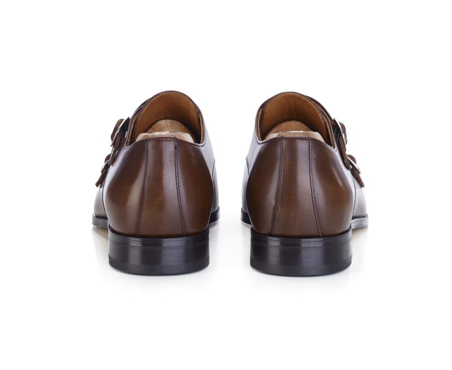 Chaussures homme Caramel Patiné - Double boucle - CHEWTON