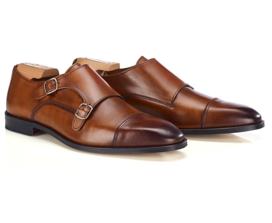 Chaussures pour homme Gold Patiné - Double Boucle - LANGFORD