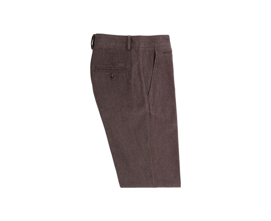 Pantalon Chino Homme - Chocolat Chiné - NEIL