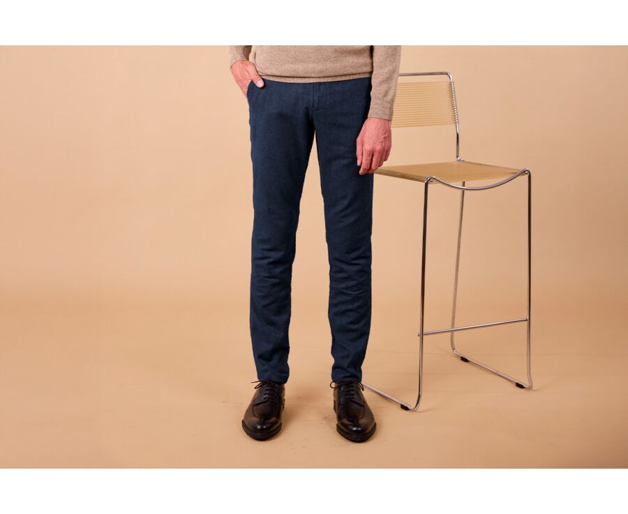 Pantalon Chino Homme - Navy Chiné - NEIL